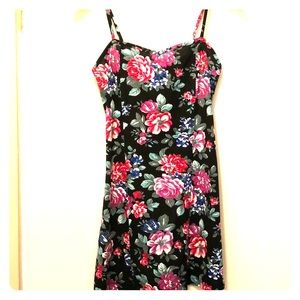 Black floral Urban Outfitters dress. Basically new